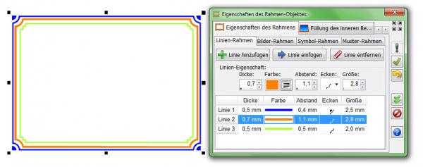 Heyer's Visitenkarten - Rahmenfeld